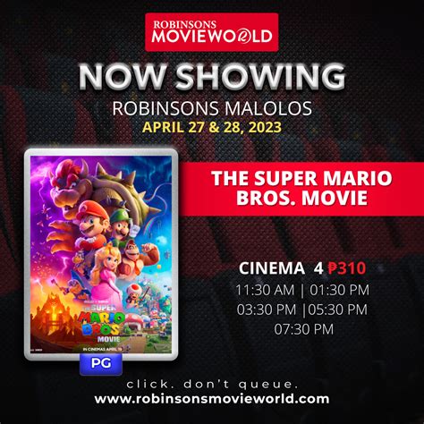 robinsons malolos cinema schedule|Check out Robinsons Movieworld's .